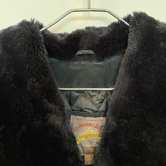 Black Jacket with leather trim in excellent condition - Picture 5 of 5